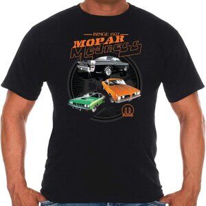 JH Design Men's Mopar Madness T-Shirt Short Sleeve Black Shirt